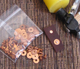 copper rivets, flat top rivets, flat head rivets, includes washers,  3/32 x 3/16,  leather fastening,  50 pack, rivet leather - Romazone