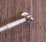 Polished steel flat, face size 1 1/8 inches, planishing chasing hammer, smoothing work, with ergo handle grip - Romazone