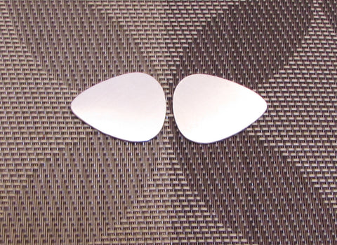 sterling guitar pic, 22 gauge blank, 1 3/16 x 1 inch, 2 pack, personalized pick stamping - Romazone