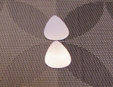 sterling guitar pic, 22 gauge blank, 1 3/16 x 1 inch, 2 pack, personalized pick stamping - Romazone