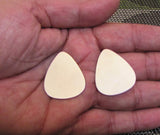 sterling guitar pic, 22 gauge blank, 1 3/16 x 1 inch, 2 pack, personalized pick stamping - Romazone