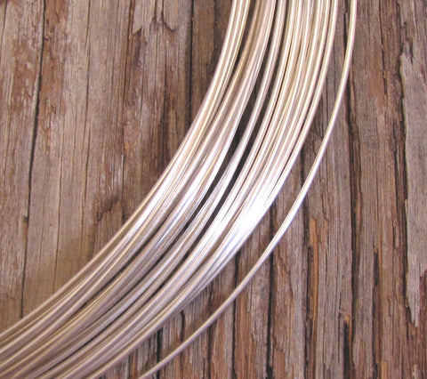 Round wire, 14 Gauge Sterling, Sterling silver wire, Dead soft wire, 12 inches, ring wire, bracelet wire - Romazone