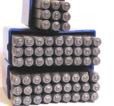 News Print 2mm, Typewriter stamps, steel letters numbers set, Type style font, old type font, both cases, metal stamping - Romazone
