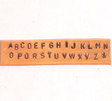 Block 2.5mm Metal Alphabet, number stamps, jewelry stamping, tool hardened steel, Wood box - Romazone