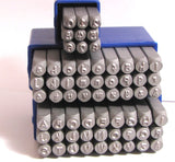 Hand Print letters, steel stamps, 3 mm size, upper and lower cases, numbers stamps - Romazone