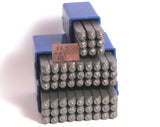 Hand Print font stamps, 2 mm upper lower cases, Steel letter numbers stamps, easy to use - Romazone