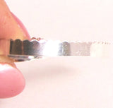Scalloped Bezel Wire, fine silver, USA made, 3 ft Fine, 3/16 x 26 gauge, for cabochon setting - Romazone