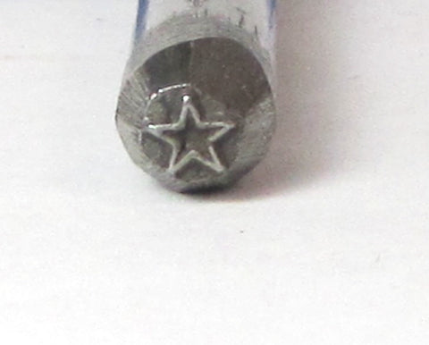 Mini star, steel stamp, 3mm size. petite star, USA made, metal stamping - Romazone