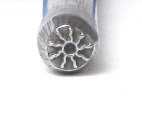 Sun spirit, design stamp, for jewelry stamping, 5 mm, native tribal, southwest. - Romazone