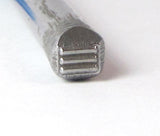 Native American 2, 4mm x 3mm, jewelry stamping, USA made, native tribal, southwest silver - Romazone