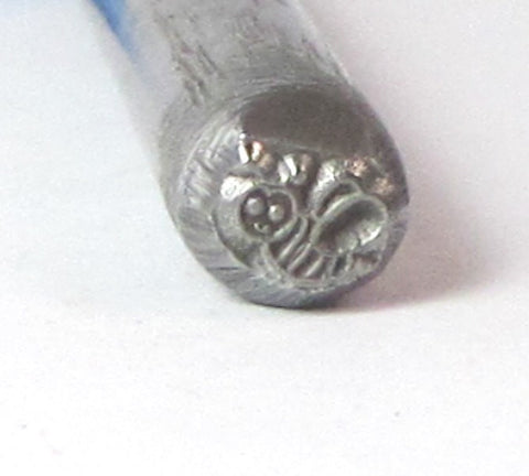 Honey Bee, design stamp, USA made, for jewelry stamping, cartoon bee - Romazone