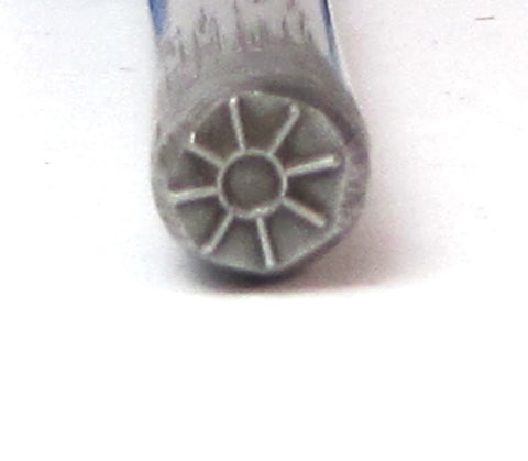 Navajo Sun, steel Stamp, 5x5 mm size, USA made, metal stamping, tribal style - Romazone