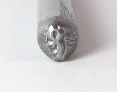 Awareness Ribbon, steel stamp,  5.25mm x 2.50mm, Cancer awareness, metal hand stamping - Romazone