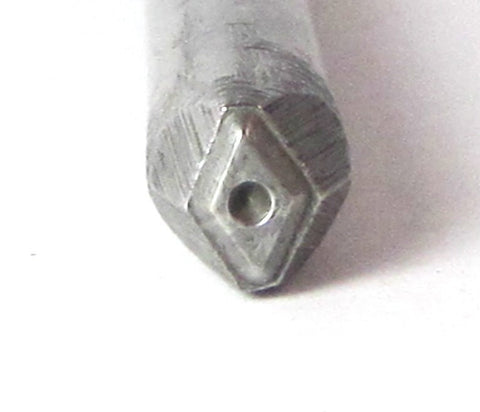 Diamond shape design 5 x 4mm Stamp for charm and pendant stamping of silver - Romazone