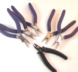 complete pliers set, 6.5 inch, 6 piece Pliers set, comfort grips, reduce hand strain,  flush cutters - hand savers - Romazone