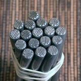 Winding road stamp, squiggly design, design stamp,  5x5mm, metal stamping, USA made - Romazone