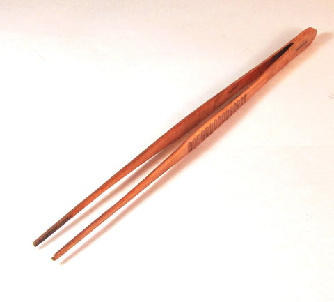 Pickle pot tweezers, Copper tweezers with small teeth,  9 inch long, get small items from pickle liquid - Romazone
