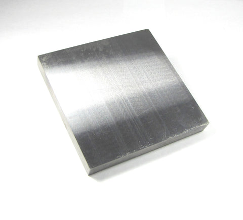 bench block, 6 x 6 x 3/4, Smooth large block, steel block, polished steel, stamping block, forging block, large work area - Romazone