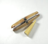 Wood ring clamp, ring working tool, for holding rings, wedge tighten grip on ring, round nose, square nose - Romazone