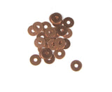 Teeny 9mm copper washers, 100 pack, solder elements, wire work decor - Romazone