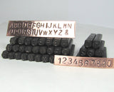 Alphabet 6 mm Stamps, 1/4 inch metal stamp set, bold large letters, initial stamping, stamp on metal, Arial letter set. - Romazone