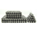 Airal letter set, 2 mm both upper and lower case, with numbers, hand stamping tools - Romazone