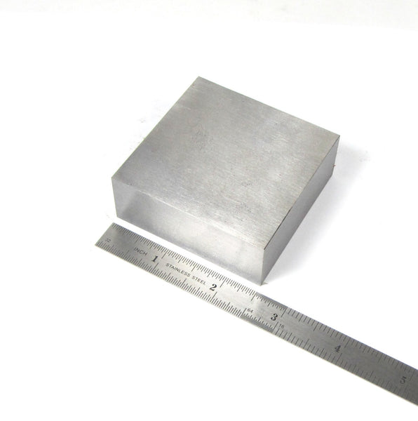 Bench block, steel, 3-3/4 x 3-3/4 x 3/4 inch square. Sold
