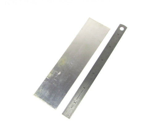 Sterling Silver Sheet, 24 gauge, 1.5 x 6 inches, fabricating sheet - Romazone