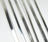 Bezel Wire, Variety Pack, for cabochons, 3/16 and 1/8 ,fine silver 999, 1 ft of each, total 6 feet, plain, serrated, scalloped - Romazone