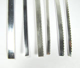 Bezel Wire, Variety Pack, for cabochons, 3/16 and 1/8 ,fine silver 999, 1 ft of each, total 6 feet, plain, serrated, scalloped - Romazone