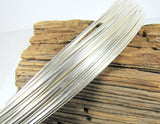 half Round 10 gauge, sterling silver wire, 6 ft Sterling wire, great for rings, stack ring, wrist bangles - Romazone