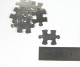 Puzzle piece, 22 gauge sterling, 20mm x 16mm  3 pack, for stamping, earrings, pendants charms - Romazone