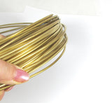 Red Brass wire, Big Round gold wire, 10 gauge wire, 10 ft of 10 gauge, cuff wire, bangle wire, gold wire, thick brass wire, red brass - Romazone