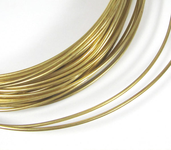 Gold Half Round Wire, 10 Ft of 8 Gauge Wire, Red Brass Wire, Rings