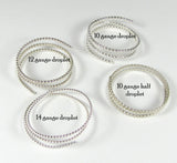 Droplet Wire, sterling silver, Variety pack, 1 ft of each, 4 feet total, tribal accents, native jewelry, southwest style silver - Romazone