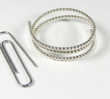Droplet Wire, 12 gauge Sterling, sterling silver wire, great for rings, 1 ft length, bangle wire, stack rings wire, tribal jewelry wire - Romazone