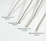 Droplet Wire, sterling silver, Variety pack, 1 ft of each, 4 feet total, tribal accents, native jewelry, southwest style silver - Romazone