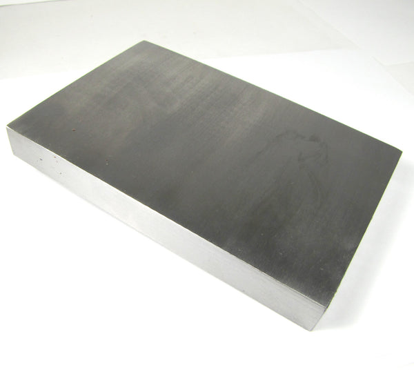 steel bench block, 6 x 4 x .75 , large polished block, stamping block –  Romazone