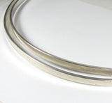 Sterling cuff wire, Super heavy, for bold strong statement cuffs, 7 inch length  3/8 x 1/8 - Romazone