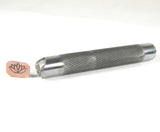 Big Flowering Lotus, graphic design stamp, For all metals, 12 x 8 mm, meditation yoga flower - Romazone