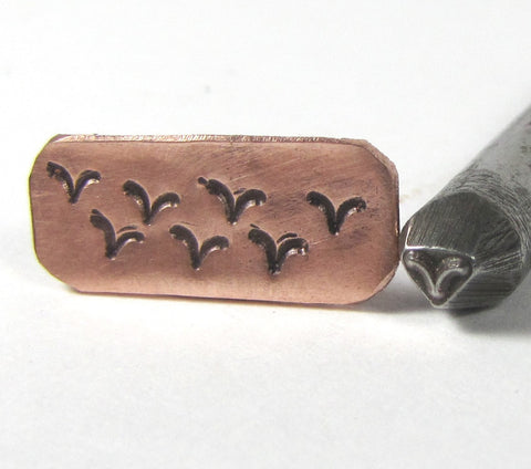 Native American 19, USA made, 3 x 3 mm, southwest design, tribal jewelry stamp, southwest style - Romazone