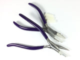 Nylon Jaw Pliers, scratch free work, combo set, flat nose and round nose Pliers, round nose - Romazone
