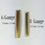 Half Round, 6 gauge Red Brass Wire, 10 ft.,  great for cuffs, tribal bracelet, gold bangles - Romazone