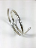 half Round,8 gauge, sterling silver wire, 1 ft, cuff wire,bangle wire, ring wire, 3.25mm x 1.63 mm - Romazone