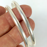 half Round sterling  wire, sold by 1 foot, heavy 6 gauge size, solid wire that makes rings, wrist bangles,  silver cuffs - Romazone
