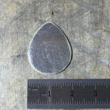 Sterling guitar pick, silver tear blank, 24 gauge sterling, 25 mm x 18 mm, small tear blank, small guitar pick - Romazone