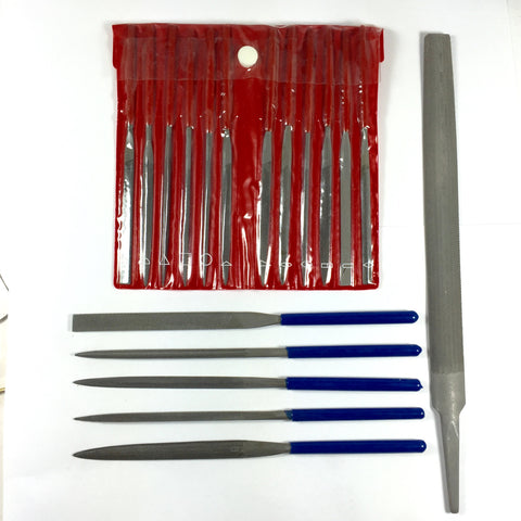Jewelers File sets kit, metal working files pack, for rings, medium grit, fine grit - Romazone