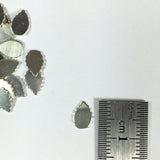 leaf shape Sterling solder element, set of 20, 24 gauge 7x4mm - Romazone