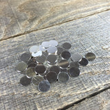 small sterling discs, 22 gauge 3/8 tumbled, 100 pack, solder elements, initial ring discs, tiny pendants - Romazone