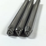 Tiny Triangles ,Steel stamps, triangle trio stamps, tribal southwest, Native silver - Romazone